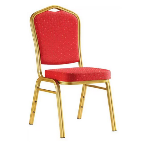 Anji Zhenguan Wholesale High Quanlity Cheap Price Stackable Metal Steel Fabric Dining Banquet Chair(ZG10-012)
