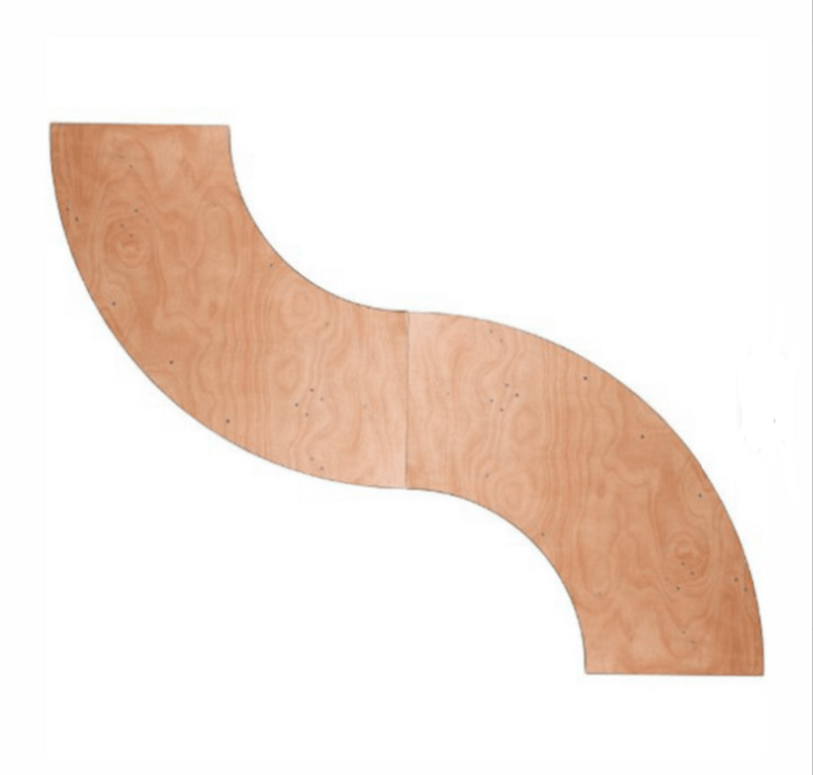 Plywood Fan Table PVC edge 122x76cm/153x76cm/183x91cm 