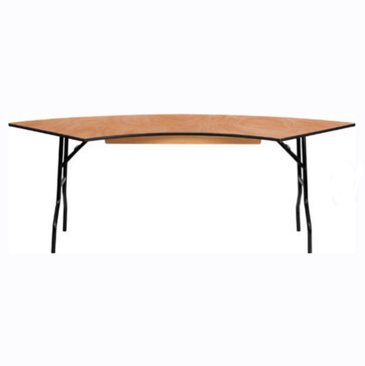 Plywood Fan Table PVC edge 122x76cm/153x76cm/183x91cm 